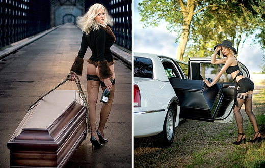 Coffin calender girls